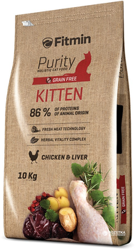 Sucha karma dla kota Fitmin Cat Purity Kitten 10 kg (8595237013449)