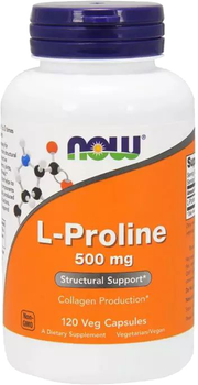 Амінокислота Now Foods L-Пролін 500 мг 120 капсул (733739001337)
