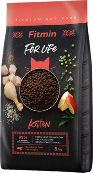 Sucha karma Fitmin For Life dla kociąt do 12 miesiąca życia, kotek ciężarnych i karmiących 8 kg (8595237032037)