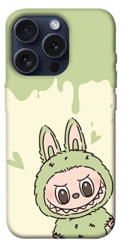 Чохол Labubu green для iPhone 15 Pro