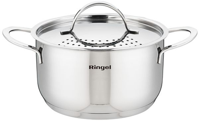 Каструля RINGEL Besser 24 см (5.5л) з кришкою нерж (RG-2021-24) (RG-2021-24)