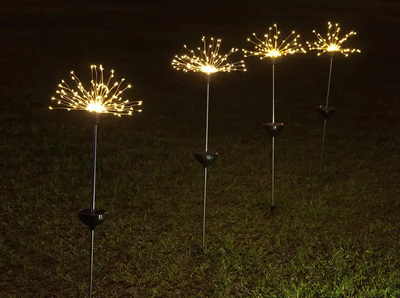 Фонарь садовый Фейерверк на солнечной батарее 120 led для дома, для дачи