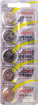 Baterie Maxell CR1616 5PK (5 X 1) CARD 5 szt. (MXBCR16165)