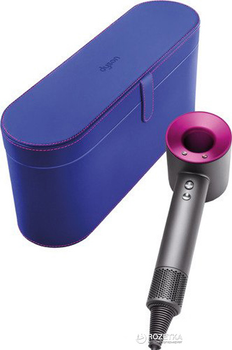 Фен Dyson Supersonic фуксія (68089) в ультрамариновом чохлі