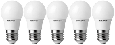Світлодіодна лампа ETRON 6 Вт G45 E27 4000K (5-ELP-046) 5 шт