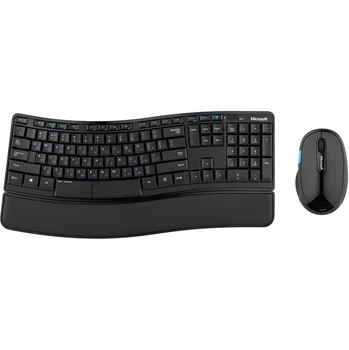 Microsoft Комплект Comfort Desktop Sculp 104key, WL, EN/UKR/RU, Чорний