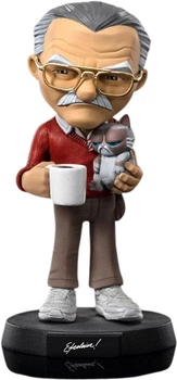 Фигурка Iron Studio MARVEL Stan Lee with Grumpy Cat - Pow! MiniCo (Стен Ли) 14 см (STNLEE71422-MC)