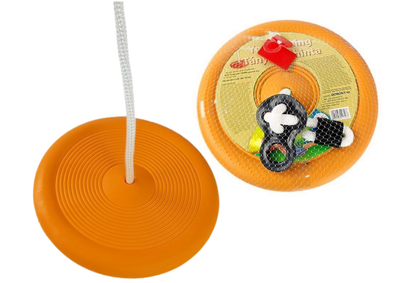 Huśtawka ogrodowa dla dzieci LEAN Toys okrągła 423 Pomarańczowa (5905991075479)