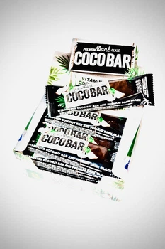 Батончики COCO BAR Кокосові з какао у шоколадній глазур 12 шт 480 г