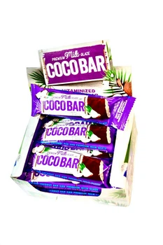 Батончики COCO BAR Кокосові у шоколадній молочній глазур 12 шт 480 г