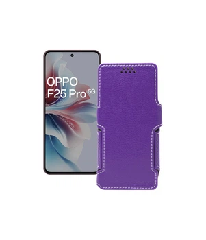 Чохол-книжка з екошкіри для телефону OPPO F25 Pro Фіолетовий