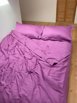 Комплект постільної білизни Cozy класичний ягідний Односпальний 140*200 см, простирадло 90*200*20 на резинці