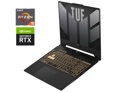 Игровой ноутбук Б-класс Asus TUF Gaming A15 FA507XV-MS94 / 15.6" (1920x1080) IPS / AMD Ryzen 9 7940HS (8 (16) ядер по 4.0 - 5.2 GHz) / 32 GB DDR5 / 480 GB SSD / nVidia GeForce RTX 4060, 8 GB GDDR6, 128-bit / WebCam б/у