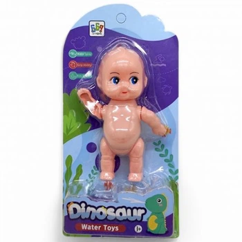 Заводна іграшка для ванної Лялька пупс 13 см 669 Toys Бежева