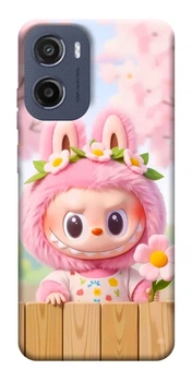 Чохол Labubu flower для Motorola Moto E15