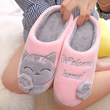 Капці жіночі теплі домашні кімнатні Cappone Котик Рожеві 40-41 розмір (2297-LP-40)