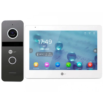 Комплект IP Remote видеодомофона NeoLight MEZZO Hybrid IP KIT Graphite с удаленным управлением со смартфона
