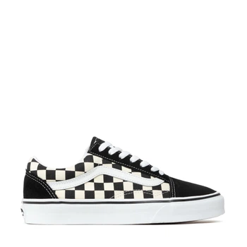 Чоловічі кеди Vans Old Skool Primary Check White/Black 45 Чорний VN0A38G1P0S1