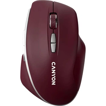 Мышь Canyon MW-21 Blue LED Wireless Burgundy Red (CNS-CMSW21BR)