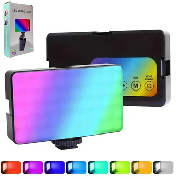 Светодиодная Rgb накамерная аккумуляторная лампа для фото и видео съемки