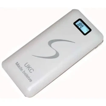 Портативный Power Bank UKC 30000 mAh зарядное устройство с LCD экраном Белый 2176