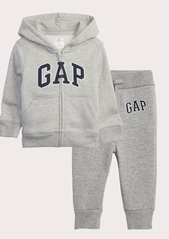 Спортивний костюм для хлопчиків GAP худі та джоггери 98-104 сірий