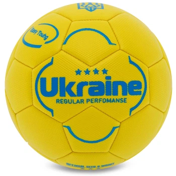 Мяч футбольный UKRAINE International Standart FB-9308 №3 PU Желтый