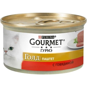 Корм вологий Gourmet Gold для котів з яловичиною 85 г (7613036330596)