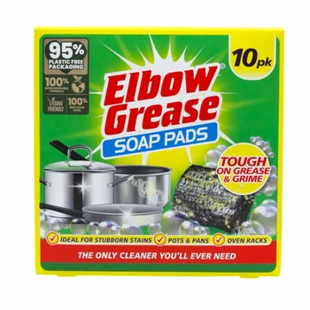 Губка металева з мильним розчином для миття посуду Elbow Grease 10 шт.