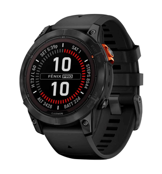 Смарт-годинник Garmin Fenix 7 Pro Solar Slate Gray w. Black Band (010-02777-00/01)