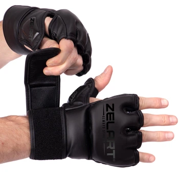 Перчатки для смешанных единоборств MMA Zelart BO-5699 размер XXS черный