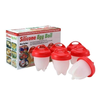 Набор силиконовых форм для варки яиц без скорлупы Silicone Egg Boil 6 шт (10602)