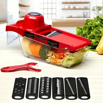 Ручная овощерезка MULTIFUNCTIONAL WIRE CUTTER 6 в 1 нож терка для овощей и фруктов