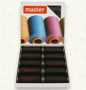 Нитки швейные Master 1000 PS 40 s/2 набор 10 штук