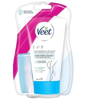 Крем Veet для депіляції чутливої шкіри PURE SHOWER 150 мл