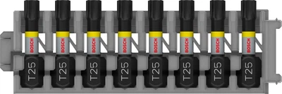 Ударные биты T25, Bosch Impact Control, 25 мм, 8 шт (2608522381)