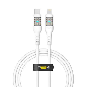 USB YOKI CYBER YK-CY23 Type-C to Lightning 30W 1.2m Белый
