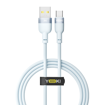 USB YOKI SILICONE YK-SI50 Type-C 3A 1.2m Синий