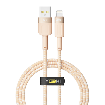 USB YOKI STYLE YK-ST41 Lightning 2.4A 1.2m Оранжевый