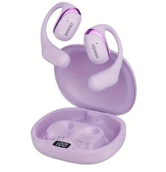 Bluetooth наушники Miniso X62 для спорта фиолетовые