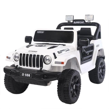 あきら　オフロードRCカー ホワイト SUVデザイン Детский автомобиль JEEP LT Off Road 4x4 белый аккумуляторный со