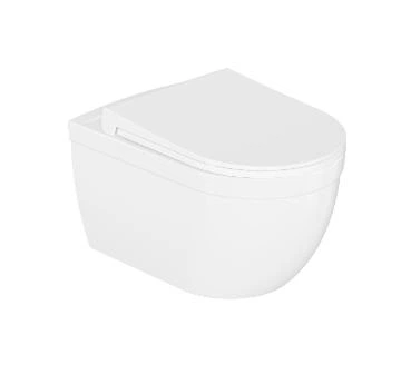 Унітаз підвісний безобвідковий 53х35 см з сидіннями Soft Close Durabagno SIRIUS