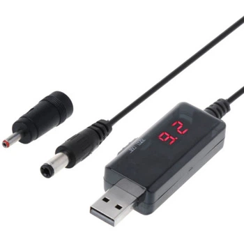 Кабель питания USB to DC 3.5x1.35mm + 5.5x2.1mm 9V-12V Dynamode (KWS-912V)