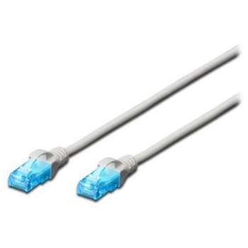 Патч-корд 2м, UTP, cat.5e, AWG 26/7, CCA, PVC, grey Digitus