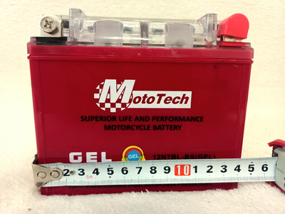 Акумулятор гелевий мото Mototech 12V 7Ah 10 HR АКБ 12N7BL-BS 145х56х130 мм