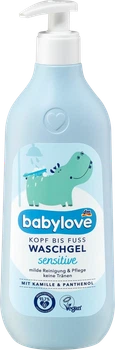 Дитячий шампунь-гель для купання Babylove Waschgel Sensitive 500 ml