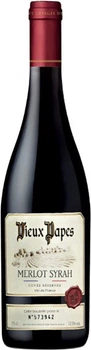 Вино Vieux Papes Merlot Syrah Vin de France червоне сухе 0.75 л (3175529633941)