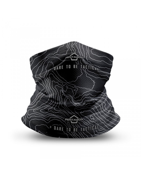 Баф PENTAGON SKIRON "Topographic Map" Черный