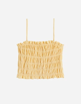 Топ H&M Ж1116778 (10836235 10887615 10819965) колір жовтий S