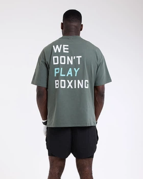 Футболка We Don't Play Boxing Oversized M Зелена